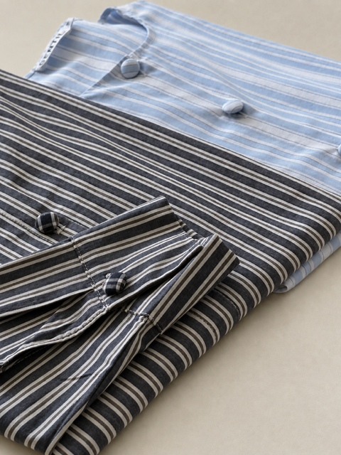 CAMISA LUCCA LISTRA AZUL