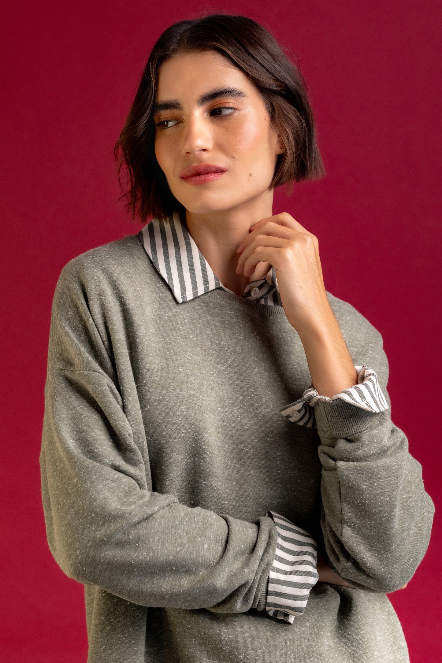CAMISA MARIANA LISTRADA