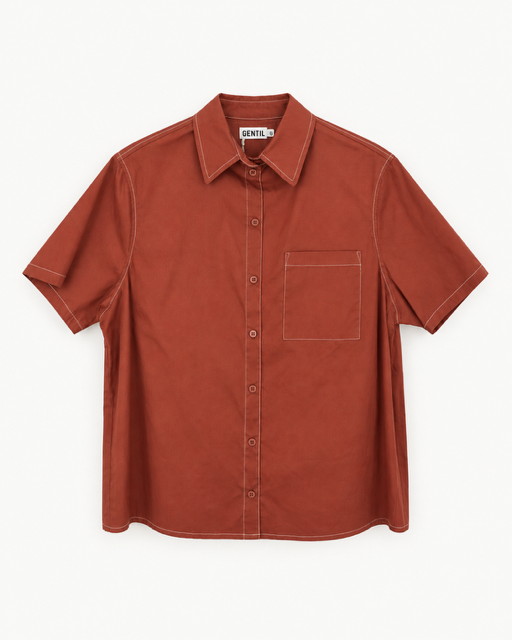 CAMISA MARIA ANTONIETA TERRACOTA