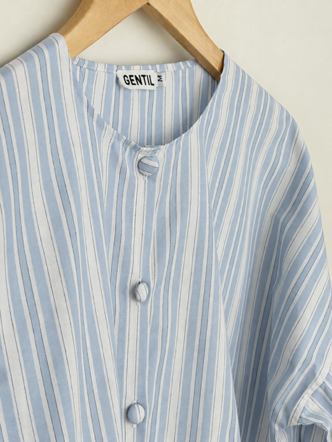CAMISA LUCCA LISTRA AZUL